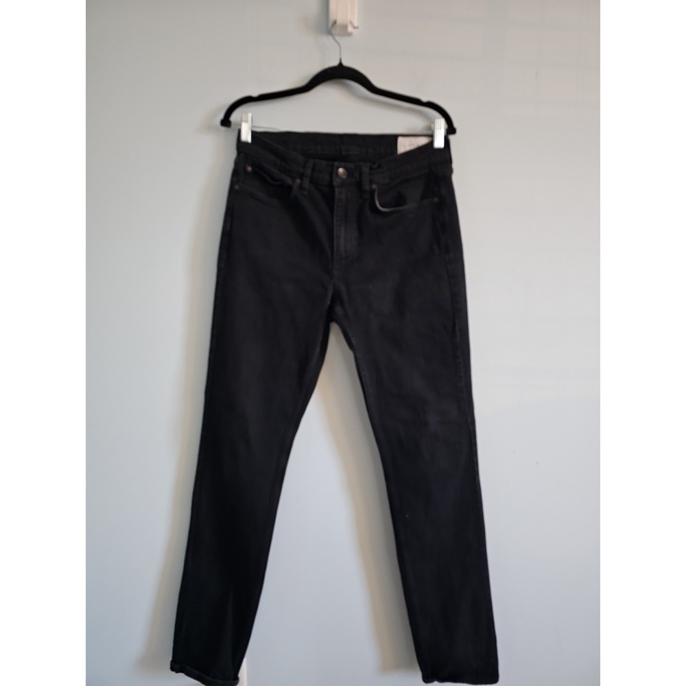 Rag‎ & Bone Designer Jeans Mens 31×32 Black Fit 2 Slim Leg Denim Made In USA